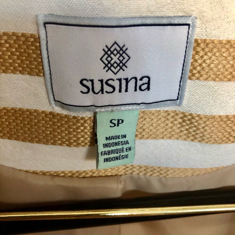 NWOT Susina Tan Shore Stripe Jacket - Picture 4 of 7